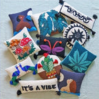 Alocasia Tasseled Hook Pillow image 1
