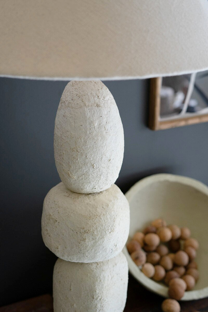 Isla Paper Mache Lamp image 1