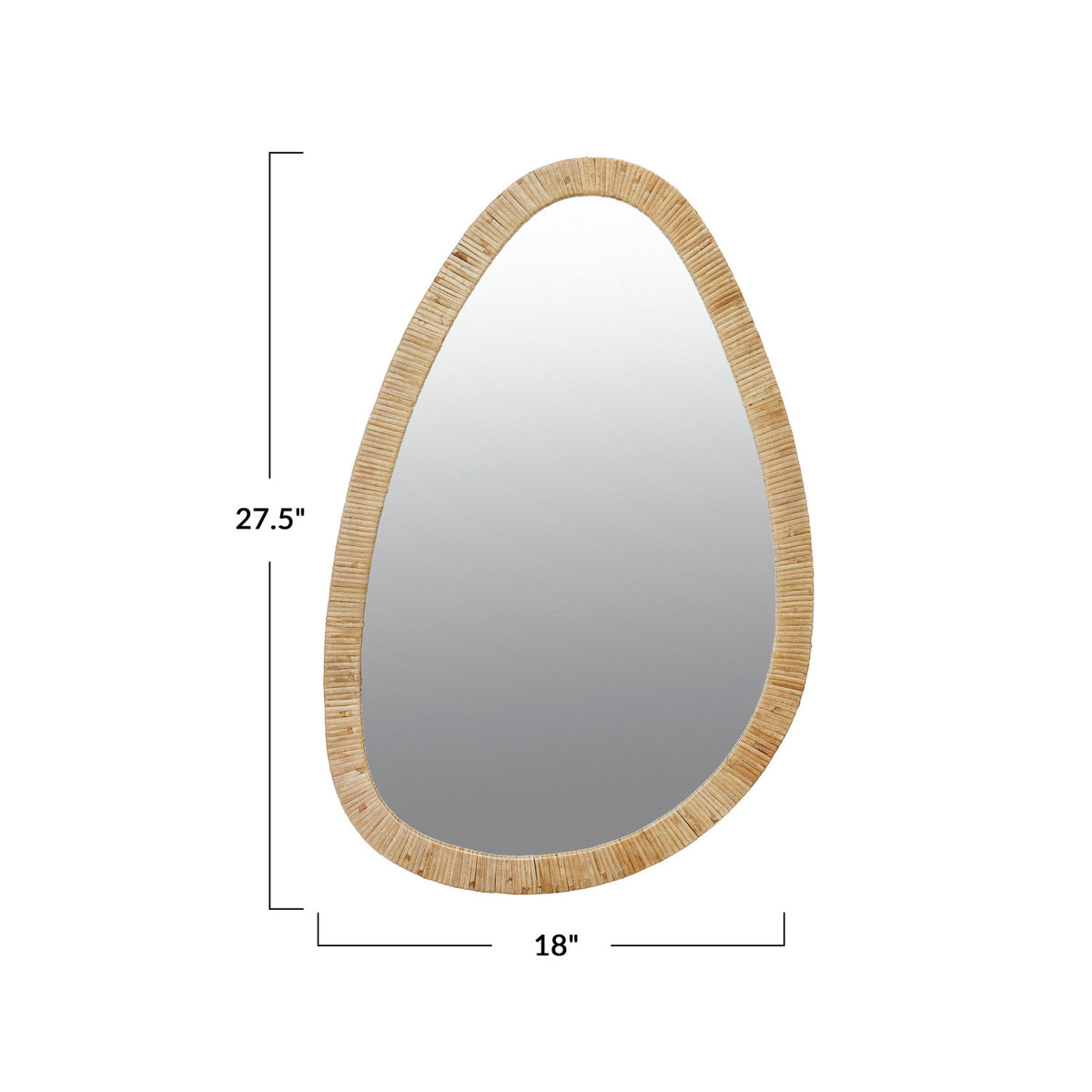 Willowdrop Rattan Mirror  image 2