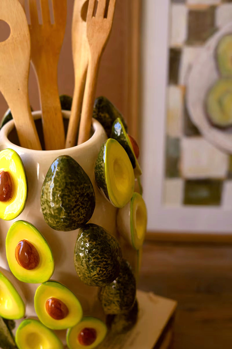 Garden Avocado Ceramic Vase image 1