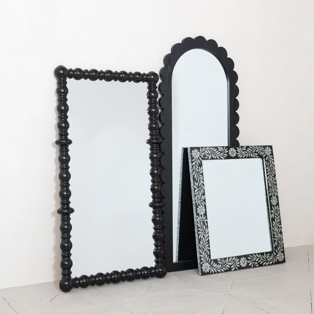 Noir Scallop Arch Mirror  image 2