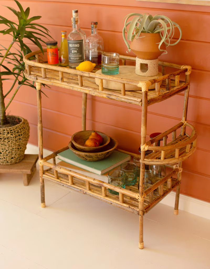 Kira Cane Bar Cart image 1