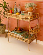 Kira Cane Bar Cart image 1