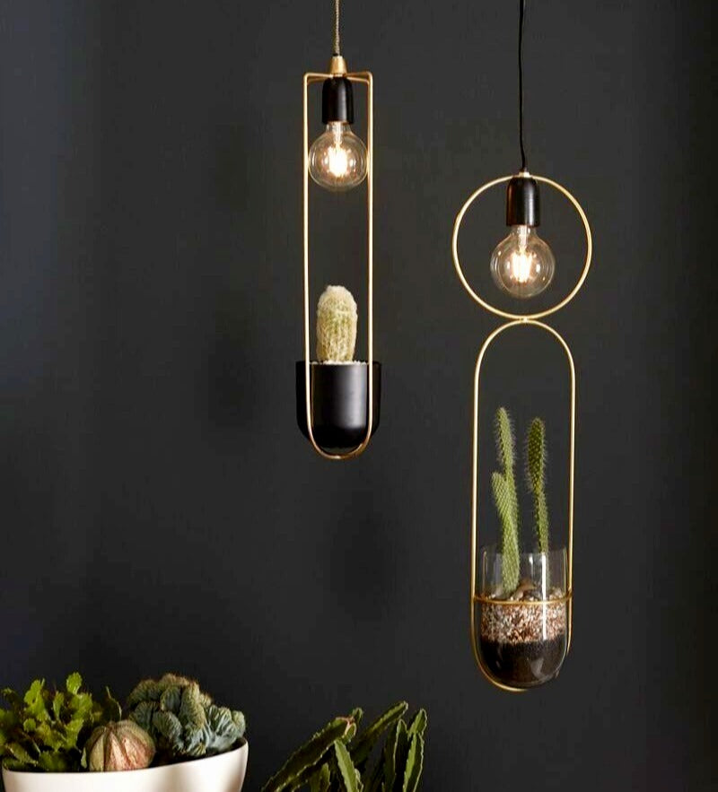 Kol Hanging Lighted Planter image 0