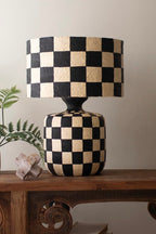 Flora Checker Paper Mache Lamp image 7
