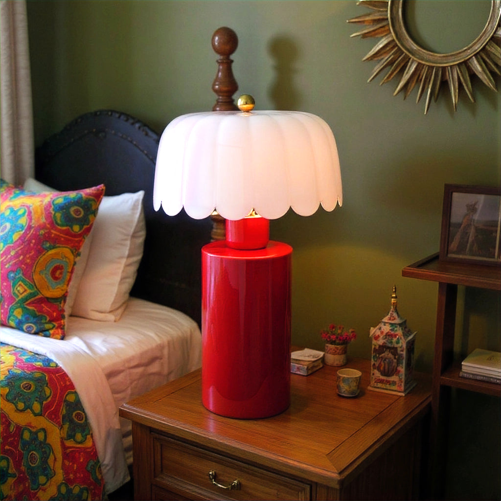 Scalloped Lilac Petal Lamp image 1