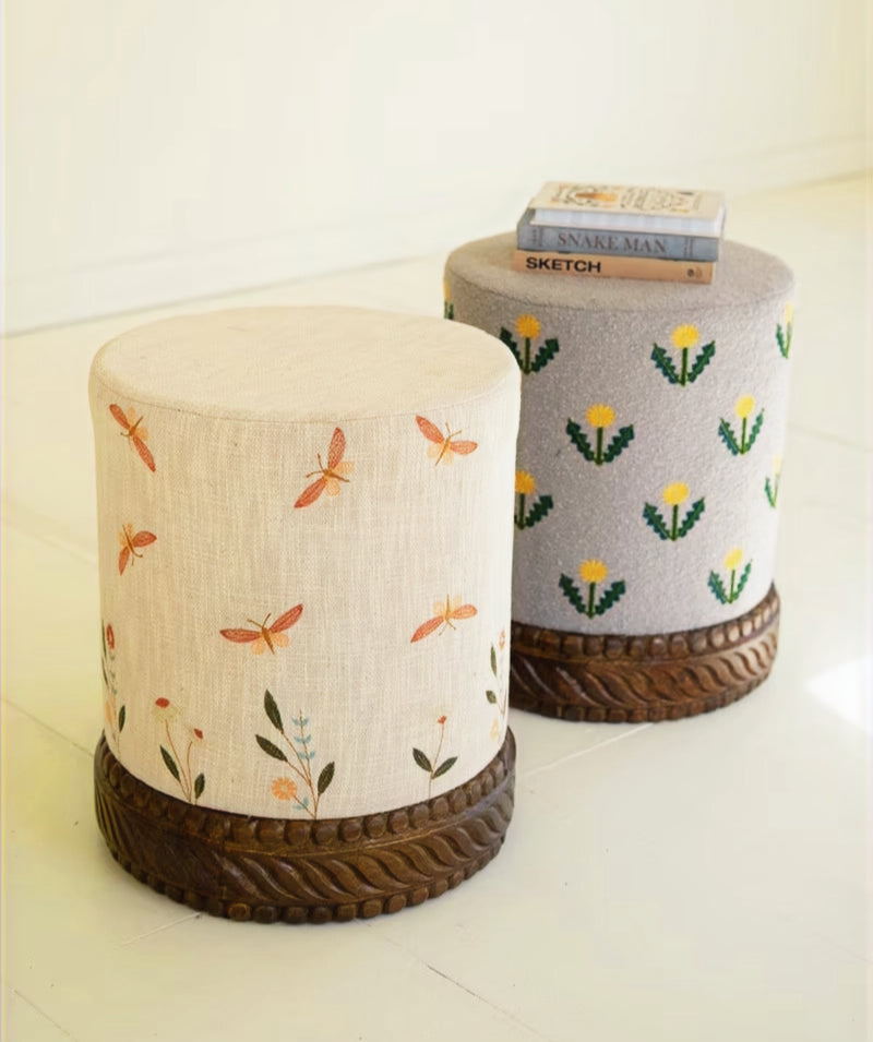 Daisy Boucle Ottoman image 1