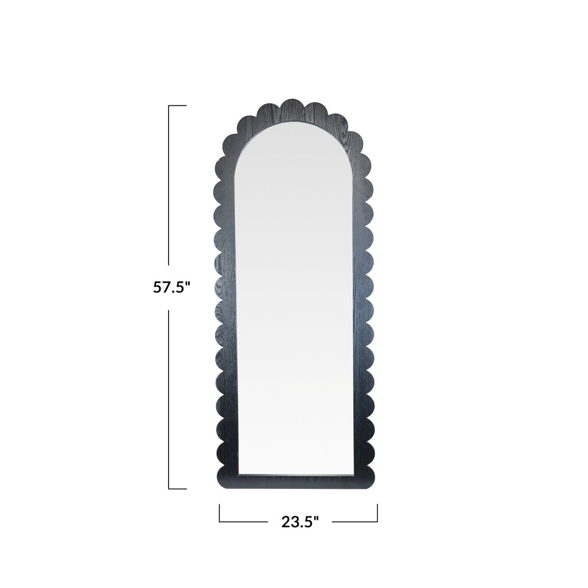 Noir Scallop Arch Mirror  image 3