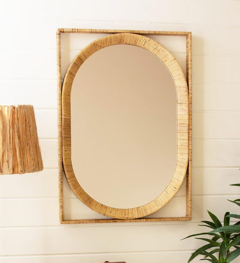 Vasai Cane Mirror image 0