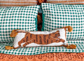Leaping Tiger Pom Pom Hook Pillow image 0