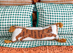 Leaping Tiger Pom Pom Hook Pillow image 0