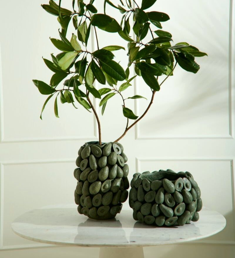 Lula Layered Avocado Planter image 0