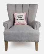 Wake Me When I’m Famous Needlepoint Pillow image 2