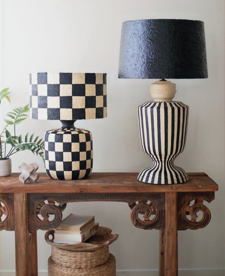 Olivia Paper Mache Lamp image 1