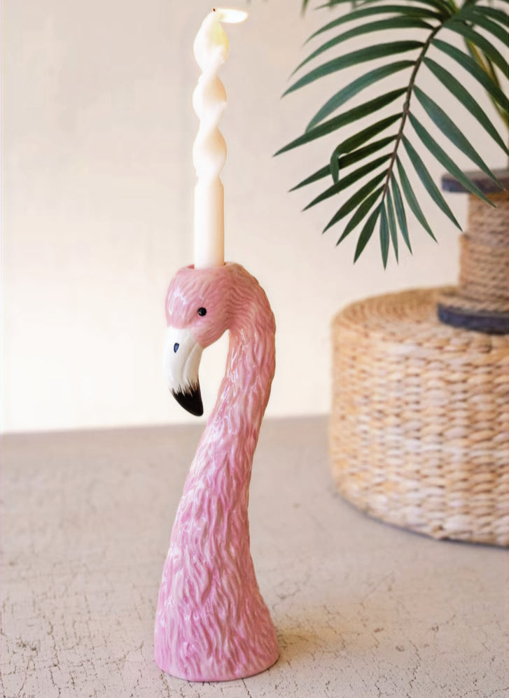 Lucy Flamingo Candleholder image 1