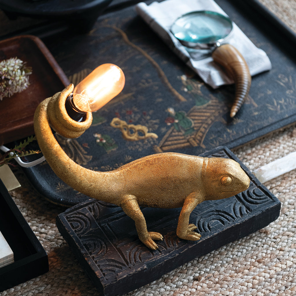 Zazu Golden Chameleon Lamp  image 1