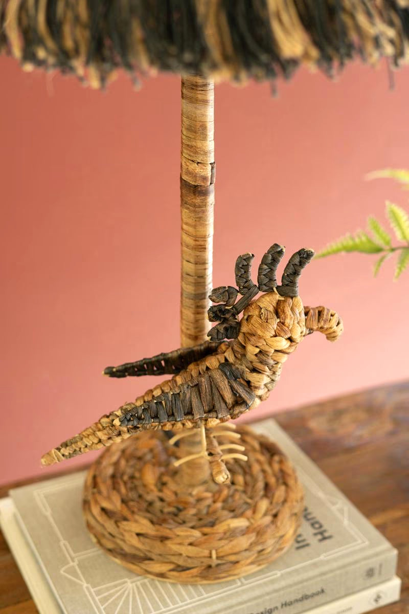 Zaza Rattan Bird Lamp image 3