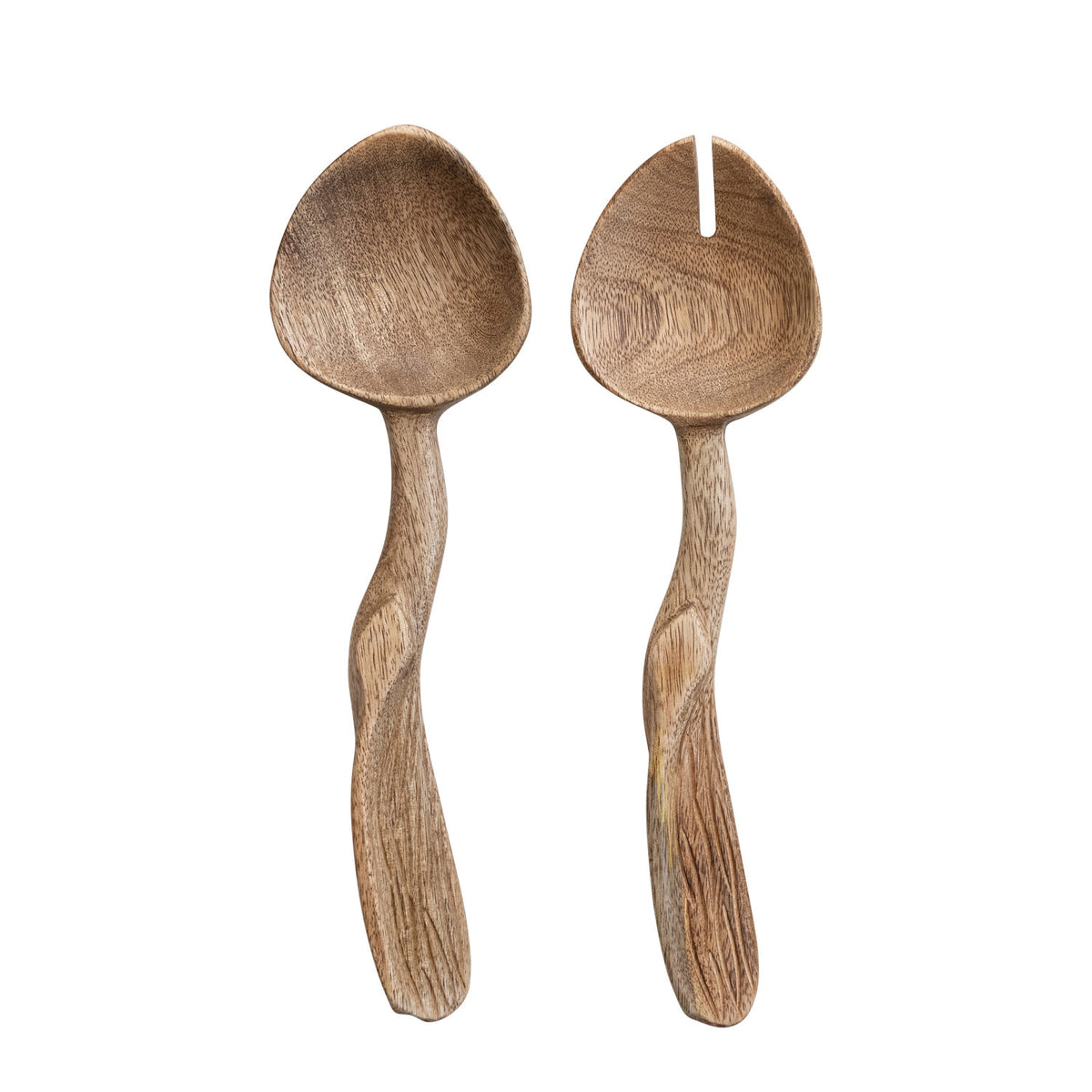 Solana Carved Salad Server Set image 1