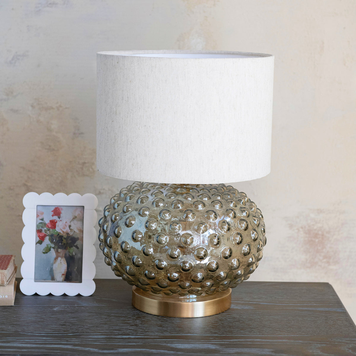 Marlowe Hobnail Glass Lamp image 0