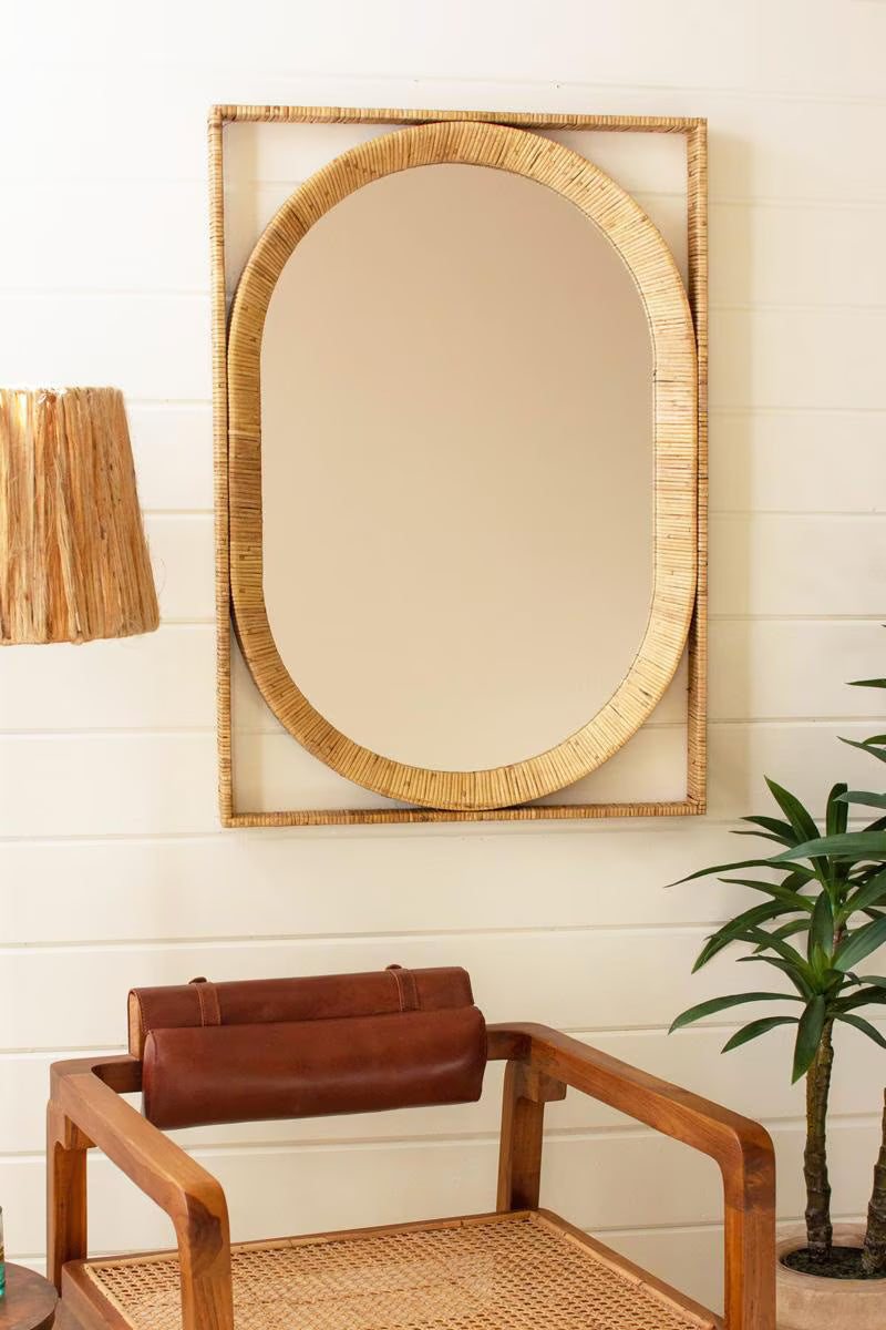 Vasai Cane Mirror image 1