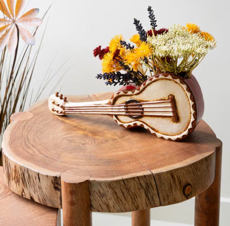 Play The Guitar Ceramic Pot image 0