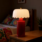 Scalloped Lilac Petal Lamp image 2