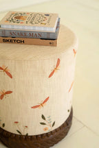 Embroidered Dragonfly Ottoman image 1