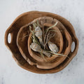 Sable Teak Wood Bowl (Set of 3)  image 0