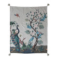 Peacock Garden Chenille Throw  image 0
