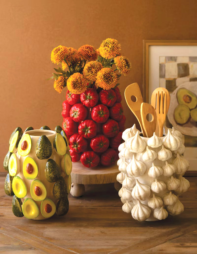 Garden Avocado Ceramic Vase image 2