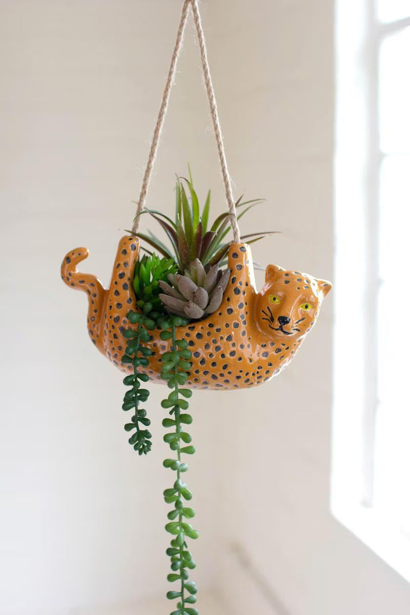 Hanging Wild Cat Pot image 1