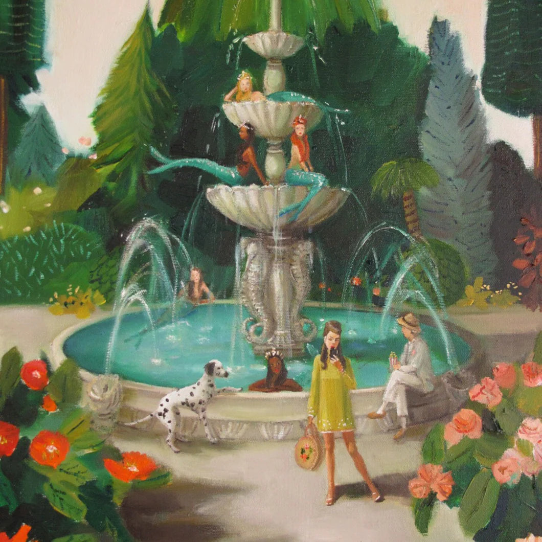 Selfie At The Mermaid Public Fountain image 0