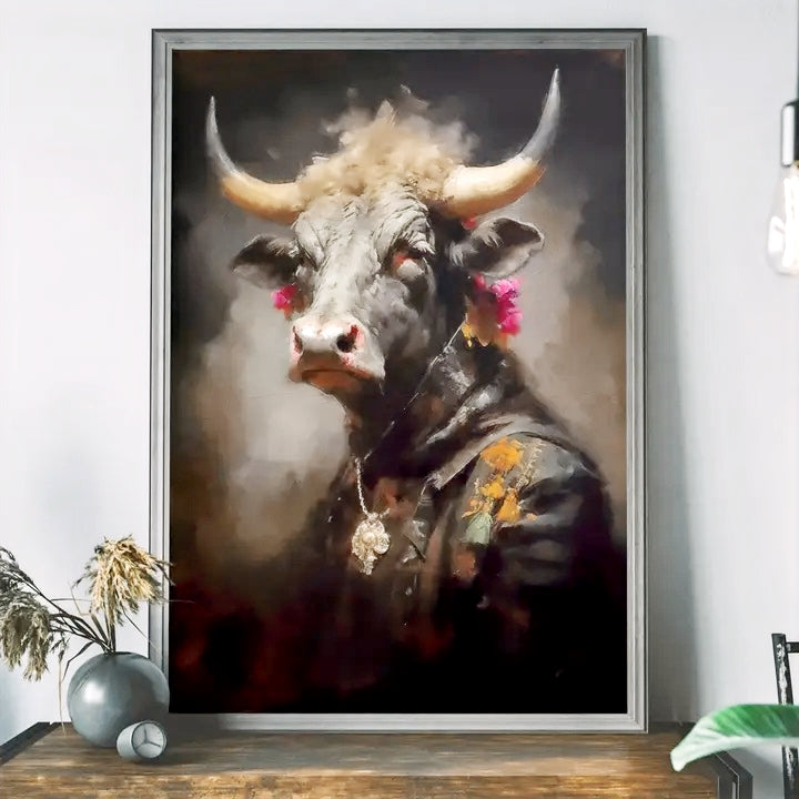 Dapper Bull Art Print image 0