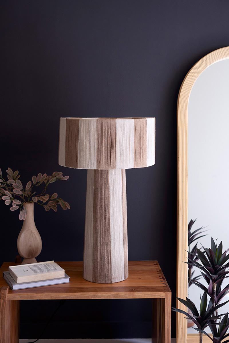 Khaki Jute Lamp  image 2