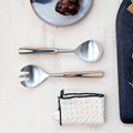 Zahara Inlay Salad Server Set image 0