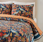 Peacocks In The Garden Quilt Set image 1