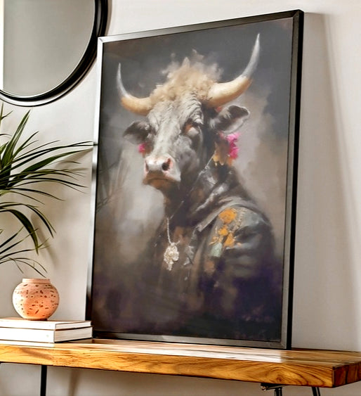 Dapper Bull Art Print image 1