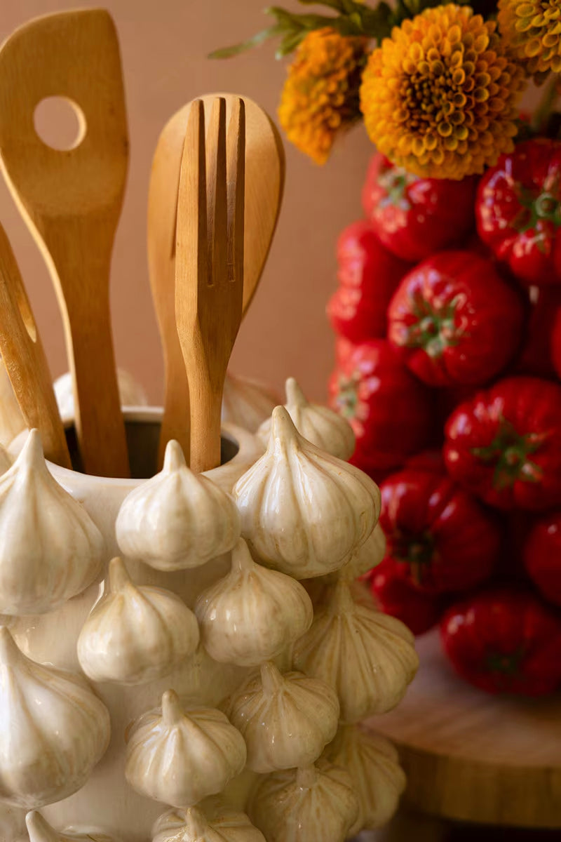 Garden Garlic Ceramic Vase image 1