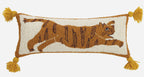 Leaping Tiger Pom Pom Hook Pillow image 1