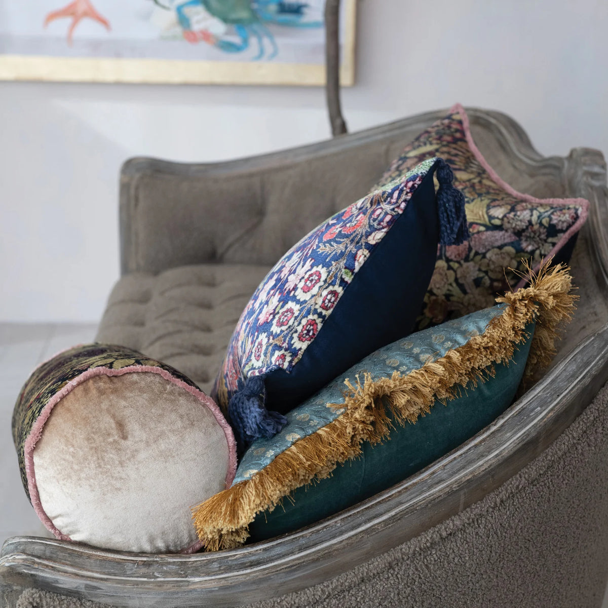 Grace In Bloom Bolster Pillow image 1