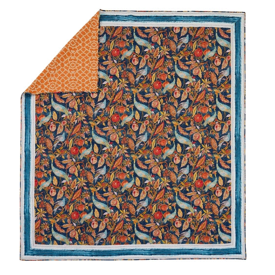 Peacocks In The Garden Quilt Set image 3