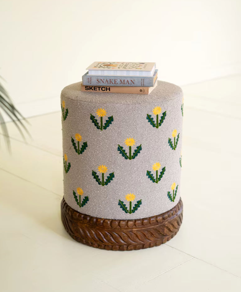 Daisy Boucle Ottoman image 0
