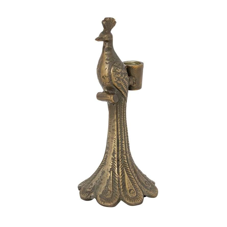 Heirloom Peacock Candleholder image 4