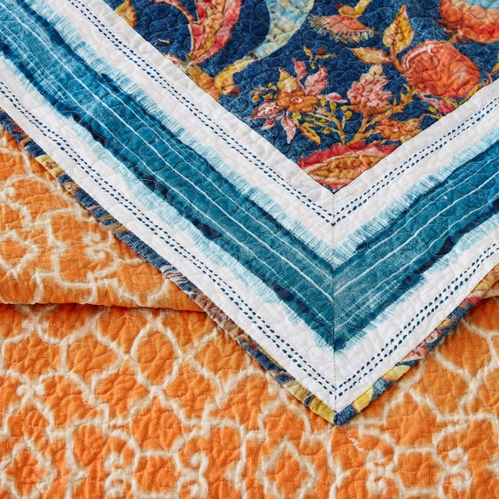 Peacocks In The Garden Quilt Set image 7