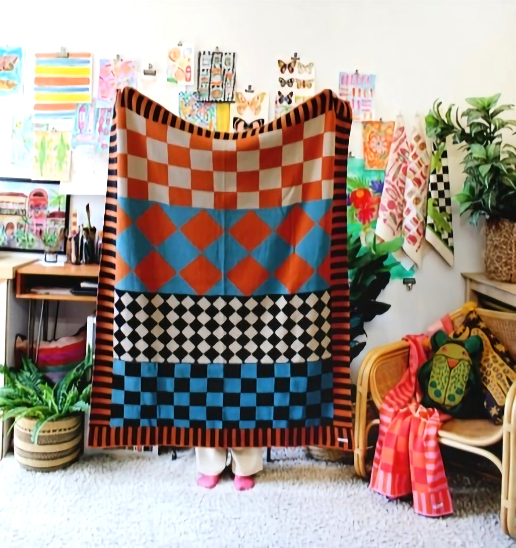 Check It Out Knit Throw Blanket image 0