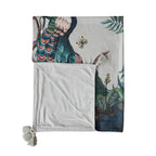 Peacock Garden Chenille Throw  image 1