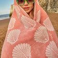 Pink Clamshell Bath Towel Set image 0