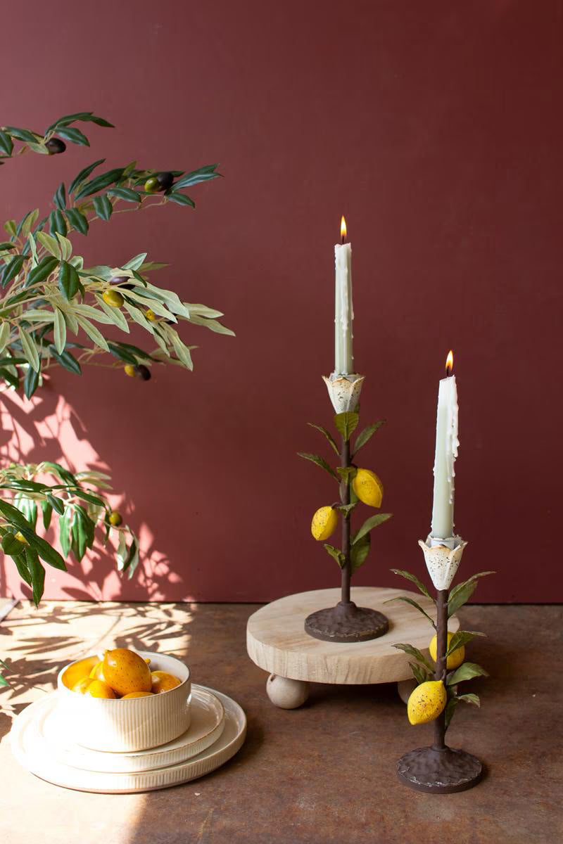 Rustic Sicilian Limone Candleholder  image 2