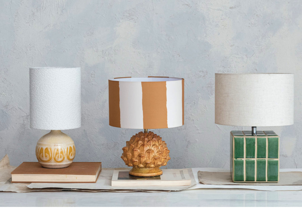 Artichoke Stoneware Lamp  image 1