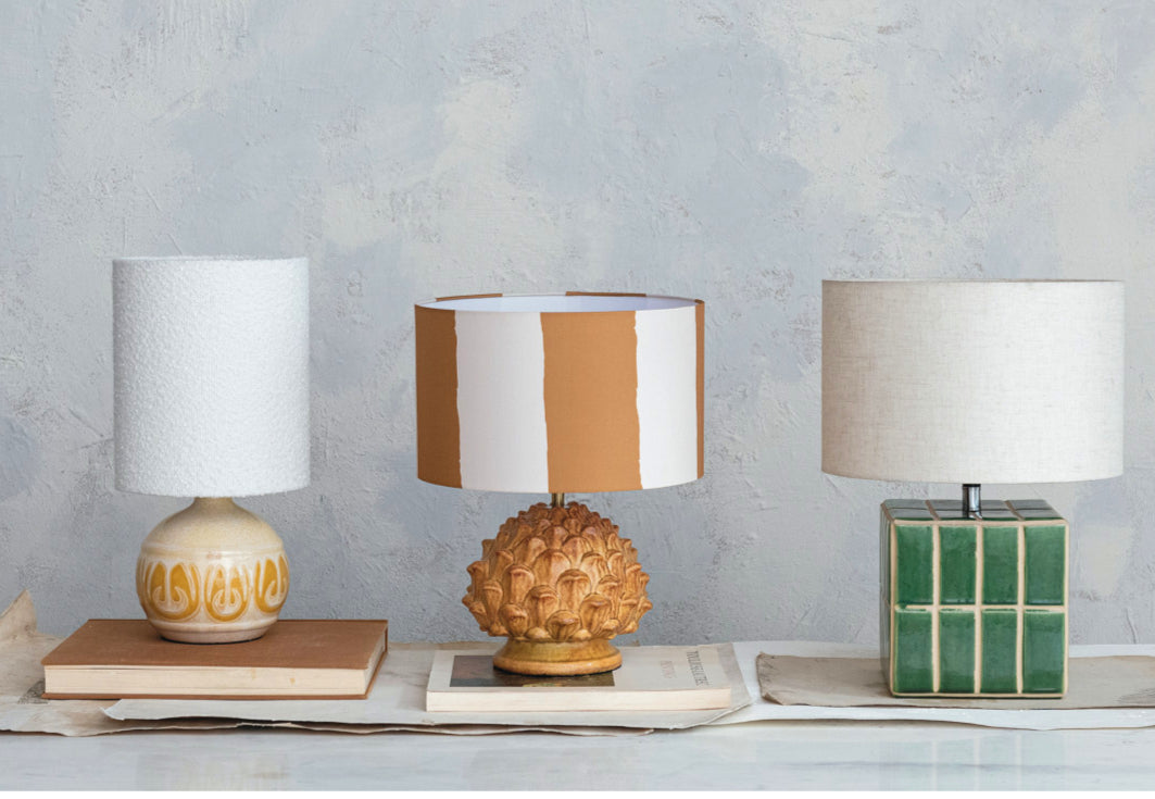 Artichoke Stoneware Lamp  image 1